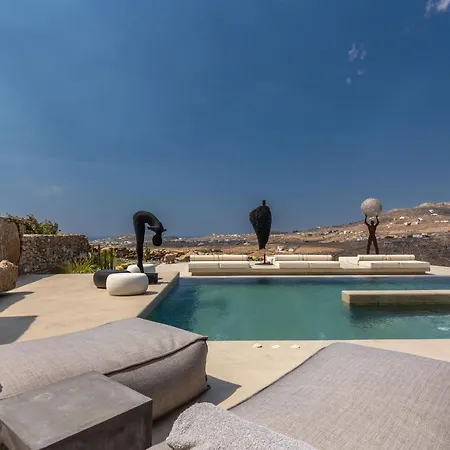 Вилла Serenity Sky Mykonos - Pool & Sunset By One *